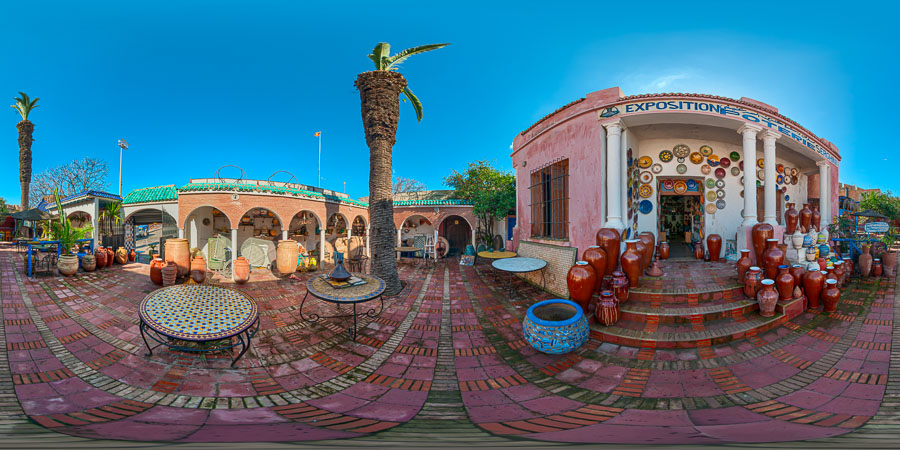 Restaurant du Potier - Café and Tea Salon Morocco, Safi 360 panorama virtual tour