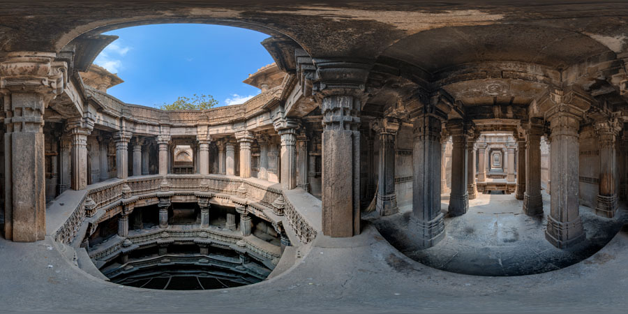Bai Harir ni Vav - Dada Harir Stepwell Ahmedabad 360 panorama virtual tour